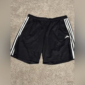 adidas Black and White Athletic Men Shorts
